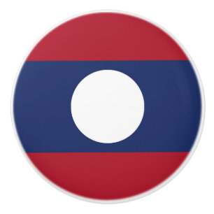 Laos-Flagge Keramikknauf