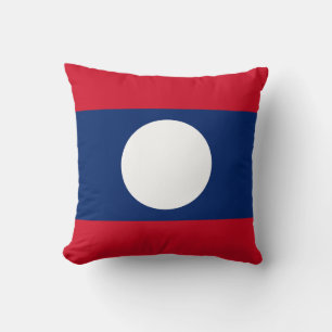 Laos-Flagge Kissen