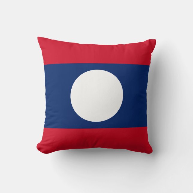 Laos-Flagge Kissen (Vorderseite)
