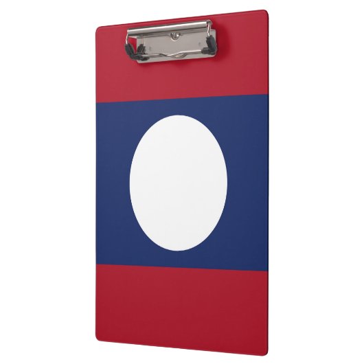Laos-Flagge Klemmbrett (Links)