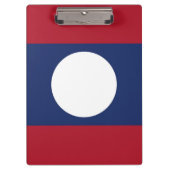 Laos-Flagge Klemmbrett (Vorderseite)