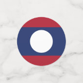 Laos-Flagge Konfetti (Klein Vorderseite)