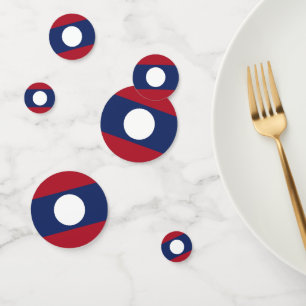 Laos-Flagge Konfetti