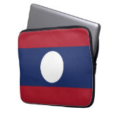 Laos-Flagge Laptopschutzhülle (Vorderseite Links)