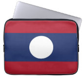 Laos-Flagge Laptopschutzhülle (Vorderseite)