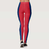 Laos-Flagge Leggings (Rückseite)