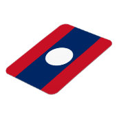Laos-Flagge Magnet (Linke Seite)
