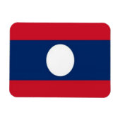 Laos - Flagge - Magnet (Horizontal)
