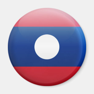Laos-Flagge Magnet