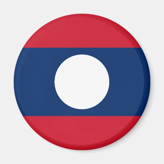 Laos-Flagge Magnet (Vorne)