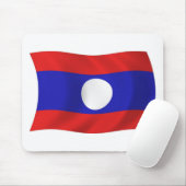 Laos-Flagge-Mauspad Mousepad (Mit Mouse)