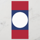 Laos-Flagge Menükarte (Rückseite)