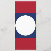 Laos-Flagge Menükarte (Vorderseite)