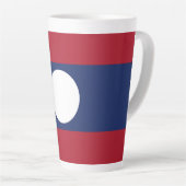 Laos-Flagge Milchtasse (Rechte Ecke)