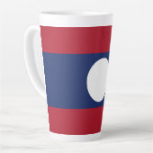 Laos-Flagge Milchtasse (Linke Ecke)