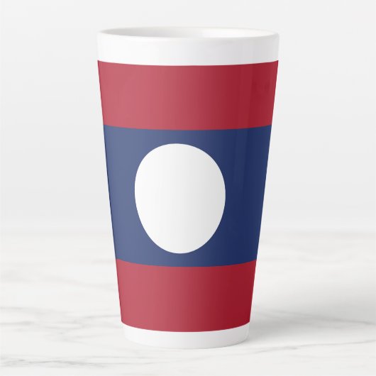 Laos-Flagge Milchtasse (Vorderseite)