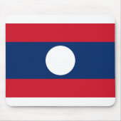 Laos-Flagge Mousepad (Vorne)