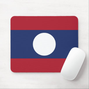 Laos-Flagge Mousepad