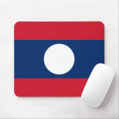 Laos-Flagge Mousepad (Mit Mouse)