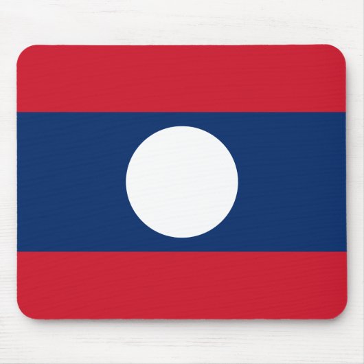 Laos-Flagge Mousepad (Vorne)