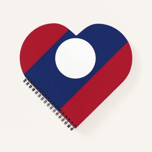 Laos-Flagge Notizblock (Vorderseite)