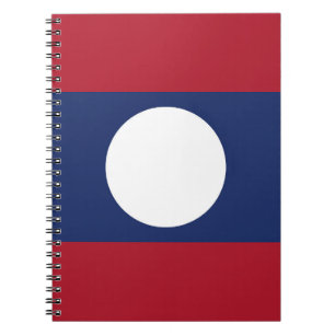 Laos-Flagge Notizblock