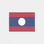 Laos-Flagge Post-it Klebezettel (Vorderseite)