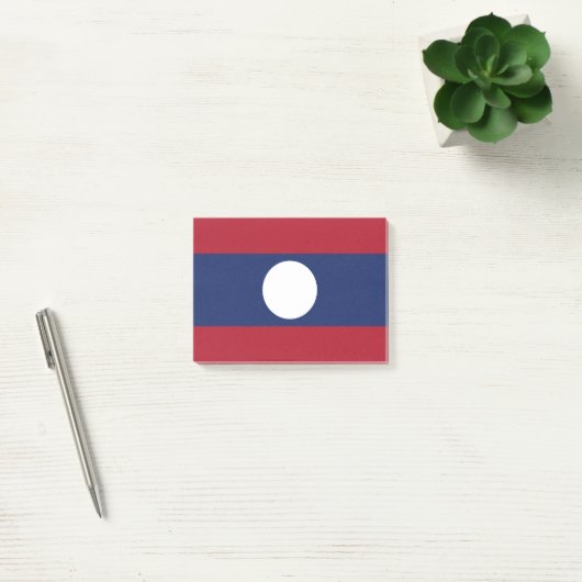 Laos-Flagge Post-it Klebezettel (Büro)