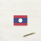 Laos-Flagge Post-it Klebezettel (Auf Schreibtisch)