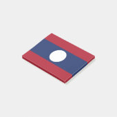 Laos-Flagge Post-it Klebezettel (angewinkelt)