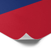 Laos-Flagge Poster (Ecke)