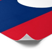 Laos - Flagge - Poster (Ecke)