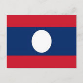 Laos - Flagge - Postkarte (Vorderseite)