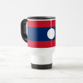 Laos-Flagge Reisebecher (Vorderseite Links)