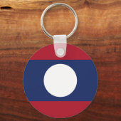 Laos-Flagge Schlüsselanhänger (Vorderseite)