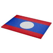 Laos-Flagge Schneidebrett (Ecke)