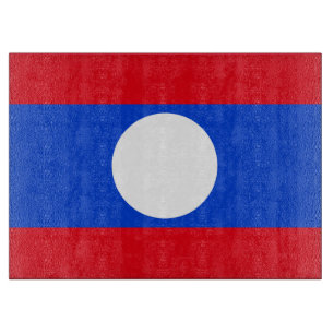 Laos-Flagge Schneidebrett