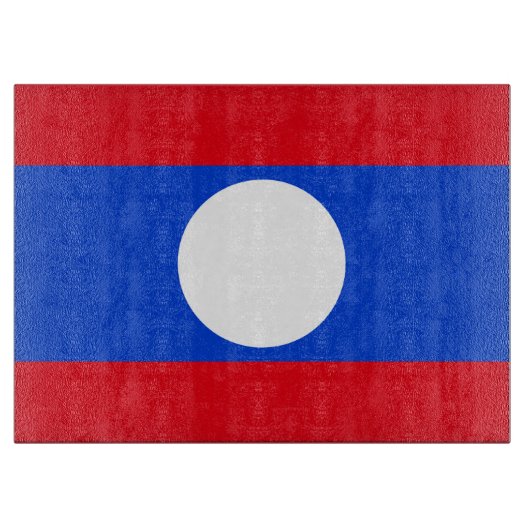 Laos-Flagge Schneidebrett (Vorderseite)