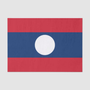 Laos-Flagge Seidenpapier