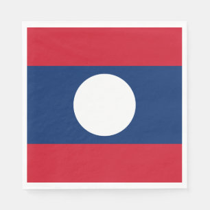 Laos-Flagge Serviette