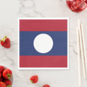 Laos-Flagge Serviette (Beispiel)