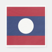 Laos-Flagge Serviette (Vorderseite)