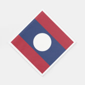 Laos-Flagge Serviette (Ecke)