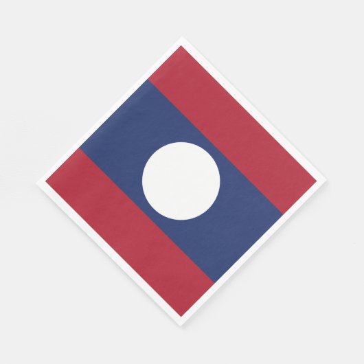 Laos-Flagge Serviette (Ecke)