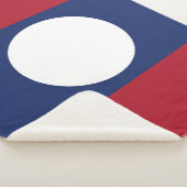 Laos-Flagge Sherpadecke (3/4)