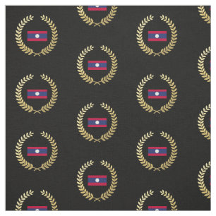 Laos-Flagge Stoff