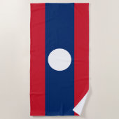 Laos-Flagge Strandtuch (Vorderseite)