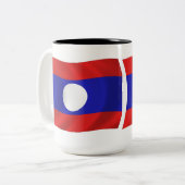 Laos-Flagge Tasse (Vorderseite Links)