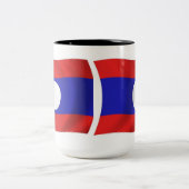 Laos-Flagge Tasse (Mittel)
