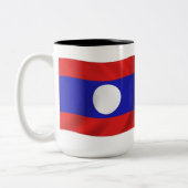 Laos-Flagge Tasse (Links)